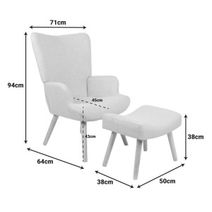 pak-393-000010-6 ΠΟΛΥΘΡΟΝΑ-ΜΠΕΡΖΕΡΑ ΜΕ ΥΠΟΠΟΔΙΟ GERLINA PAKOWORLD ΑΝΘΡΑΚΙ ΥΦΑΣΜΑ ΜΕ ΠΟΔΙ ΣΕ ΦΥΣΙΚΗ ΑΠΟΧΡΩΣΗ 71X64X94ΕΚ