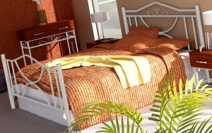 pol - 16102579 ΚΡΕΒΑΤΙ ROZA-160X200-ΛΕΥΚΟ-ΜΕ ΠΟΔΑΡΙΚΟ