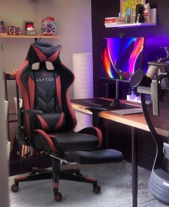 pol - 161595639 ΚΑΡΕΚΛΑ GAMING RAPTOR STELLAR-KOKKINO