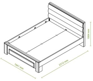 pol - 161636229 ΚΡΕΒΑΤΙ GIALLO-160X200