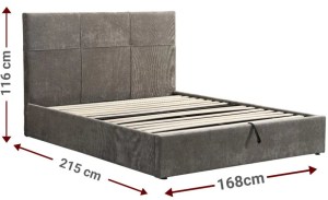 pol - 162780479 ΕΠΕΝΔΥΜΕΝΟ ΚΡΕΒΑΤΙ RAZIEL-KAFE-160X200-LIFT-STORAGE