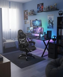 pol - 162884099 ΚΑΡΕΚΛΑ GAMING RAPTOR INFERNO-LEUKO