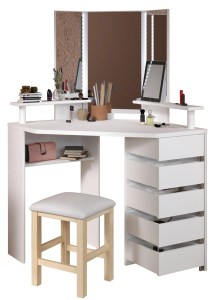 pol - 16352909 ΓΩΝΙΑΚΗ ΤΟΥΑΛΕΤΑ BEAUTY ΜΕ ΚΑΘΡΕΠΤΗ-ΛΕΥΚΟ