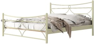 pol-1674649 ΚΡΕΒΑΤΙ PIER-160X200-ΕΚΡΟΥ-ΜΕ ΠΟΔΑΡΙΚΟ