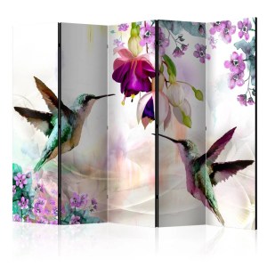 pol - 16856159 ΔΙΑΧΩΡΙΣΤΙΚΟ ΜΕ 5 ΤΜΗΜΑΤΑ - HUMMINGBIRDS AND FLOWERS II [ROOM DIVIDERS] 225X172
