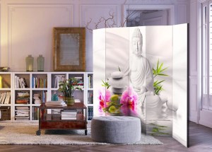 pol - 16859439 ΔΙΑΧΩΡΙΣΤΙΚΟ ΜΕ 5 ΤΜΗΜΑΤΑ - BUDDHA AND ORCHIDS II [ROOM DIVIDERS] 225X172