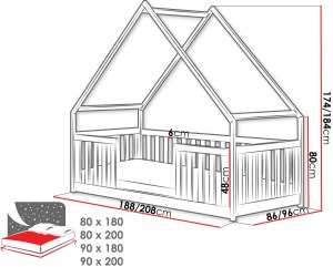 pol-_w_400 ΚΡΕΒΑΤΙ ΠΑΙΔΙΚΟ BEE-LEUKO-180 X 90