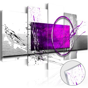 pol-a1-acrylglasbild185_1 ΠΙΝΑΚΑΣ ΣΕ ΑΚΡΥΛΙΚΟ ΓΥΑΛΙ - PURPLE EXPRESSION [GLASS] - 100X50