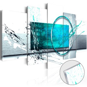 pol-a1-acrylglasbild188_1 ΠΙΝΑΚΑΣ ΣΕ ΑΚΡΥΛΙΚΟ ΓΥΑΛΙ - TURQUOISE EXPRESSION [GLASS] - 200X100