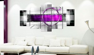 pol-a1-acrylglasbild191_2_1 ΠΙΝΑΚΑΣ ΣΕ ΑΚΡΥΛΙΚΟ ΓΥΑΛΙ - VIOLET RIM [GLASS] - 100X50