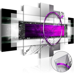 pol-a1-acrylglasbild192_1 ΠΙΝΑΚΑΣ ΣΕ ΑΚΡΥΛΙΚΟ ΓΥΑΛΙ - VIOLET RIM [GLASS] - 200X100