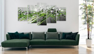 pol-a1-acrylglasbild241_2_1 ΠΙΝΑΚΑΣ ΣΕ ΑΚΡΥΛΙΚΟ ΓΥΑΛΙ - GREEN RHYTHM [GLASS] - 100X50