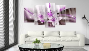 pol-a1-acrylglasbild251_2_1 ΠΙΝΑΚΑΣ ΣΕ ΑΚΡΥΛΙΚΟ ΓΥΑΛΙ - VIOLET DESERT LILY [GLASS] - 100X50