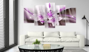 pol-a1-acrylglasbild251_2_1 ΠΙΝΑΚΑΣ ΣΕ ΑΚΡΥΛΙΚΟ ΓΥΑΛΙ - VIOLET DESERT LILY [GLASS] - 200X100