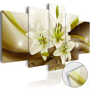 pol-a1-acrylglasbild253_1 ΠΙΝΑΚΑΣ ΣΕ ΑΚΡΥΛΙΚΟ ΓΥΑΛΙ - MODERN LILY [GLASS] - 100X50