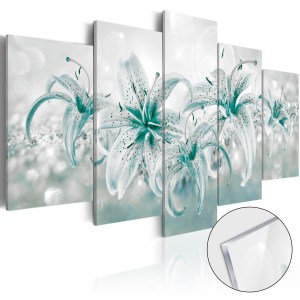 pol-a1-acrylglasbild277_1 ΠΙΝΑΚΑΣ ΣΕ ΑΚΡΥΛΙΚΟ ΓΥΑΛΙ - SAPPHIRE LILIES [GLASS] - 100X50