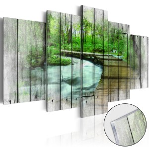 pol-a1-acrylglasbild321_1 ΠΙΝΑΚΑΣ ΣΕ ΑΚΡΥΛΙΚΟ ΓΥΑΛΙ - FOREST OF SECRETS [GLASS] - 100X50