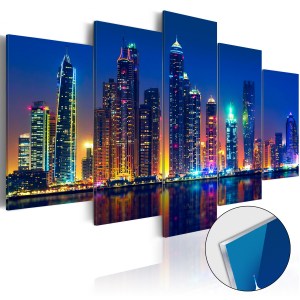 pol-a1-acrylglasbild336_1 ΠΙΝΑΚΑΣ ΣΕ ΑΚΡΥΛΙΚΟ ΓΥΑΛΙ - NIGHTS IN DUBAI [GLASS] - 200X100