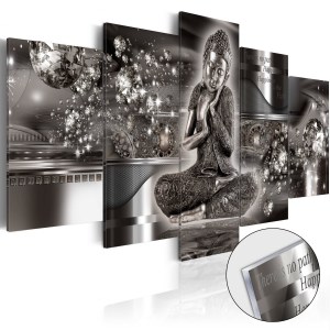 pol-a1-acrylglasbild367_1 ΠΙΝΑΚΑΣ ΣΕ ΑΚΡΥΛΙΚΟ ΓΥΑΛΙ - SILVER SERENITY [GLASS] - 100X50