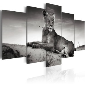 pol-a1-n1523-dkx_1 ΠΙΝΑΚΑΣ - LIONESS IN A DESERT 200X100