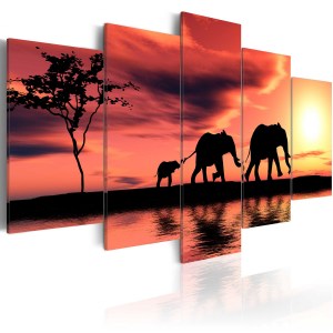 pol-a1-n1548-dkx_1 ΠΙΝΑΚΑΣ - AFRICAN ELEPHANTS FAMILY 200X100