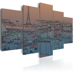 pol-a1-n1767_1 ΠΙΝΑΚΑΣ - PARIS - THE DARKNESS FALLS 100X50