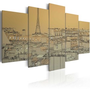 pol-a1-n1775-dkx_1 ΠΙΝΑΚΑΣ - GOOD OLD PARIS (VINTAGE) 200X100