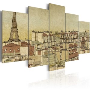 pol-a1-n1781_1 ΠΙΝΑΚΑΣ - PARISIAN PAST CENTURIES 100X50