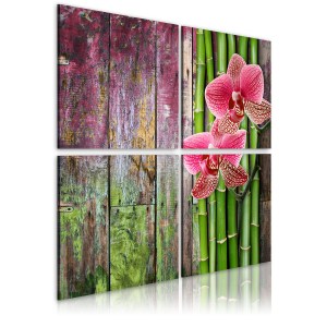 pol-a1-n1969-dkx_1 ΠΙΝΑΚΑΣ - BAMBOO AND ORCHID 80X80