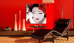 pol-a1-n2688_2_1 ΠΙΝΑΚΑΣ - JAPANESE GEISHA 80X80