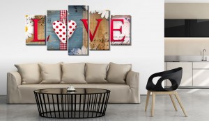 pol-a1-n3001_2_1 ΠΙΝΑΚΑΣ - LOVE - HANDMADE 100X50