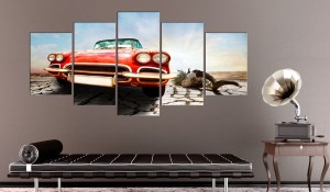 pol-a1-n3103_2_1 ΠΙΝΑΚΑΣ - VINTAGE - RED DREAM 100X50