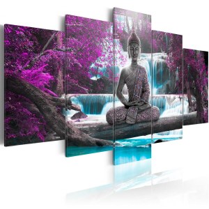 pol-a1-n3296-dkx_1 ΠΙΝΑΚΑΣ - WATERFALL AND BUDDHA 200X100