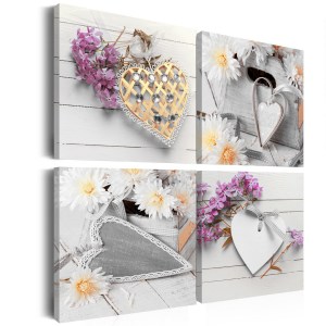 pol-a1-n3650-dkx_1 ΠΙΝΑΚΑΣ - HEARTS AND FLOWERS 60X60
