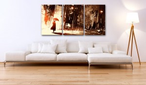 pol-a1-n4513_2_1 ΠΙΝΑΚΑΣ - CITY IN THE RAIN 60X30