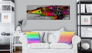 pol-a1-n4515_2_1 ΠΙΝΑΚΑΣ - COLOURFUL ALLIGATOR 150X50