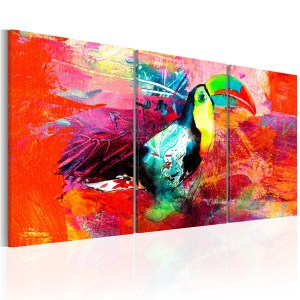 pol-a1-n5589-dkx_1 ΠΙΝΑΚΑΣ - COLOURFUL TOUCAN 120X60