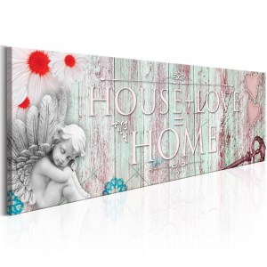pol-a1-n6175-dk150_1 ΠΙΝΑΚΑΣ - HOME: HOUSE + LOVE 150X50