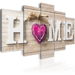 pol-a1-n6402-dk_1 ΠΙΝΑΚΑΣ - HOME: PINK HEART 200X100