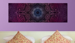 pol-a1-n6551_2_1 ΠΙΝΑΚΑΣ - PURPLE MANDALA 150X50