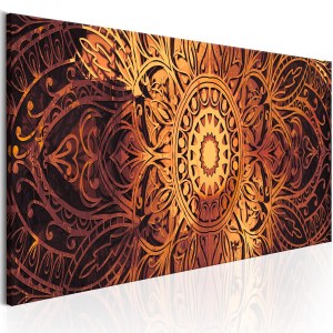 pol-a1-n6558-dk150_1 ΠΙΝΑΚΑΣ - AMBER MANDALA 150X50