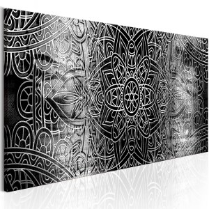 pol-a1-n6561-dk150_1 ΠΙΝΑΚΑΣ - MANDALA: GREY DEPTHS 150X50