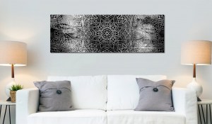 pol-a1-n6561_2_1 ΠΙΝΑΚΑΣ - MANDALA: GREY DEPTHS 135X45