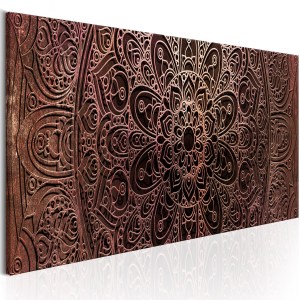 pol-a1-n6563-dkx_1 ΠΙΝΑΚΑΣ - MANDALA: AMBER SILENCE 135X45