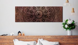 pol-a1-n6563_2_1 ΠΙΝΑΚΑΣ - MANDALA: AMBER SILENCE 120X40