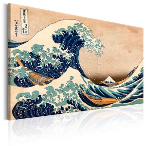 pol-a1-n6669_1 ΠΙΝΑΚΑΣ - THE GREAT WAVE OFF KANAGAWA (REPRODUCTION) 60X40