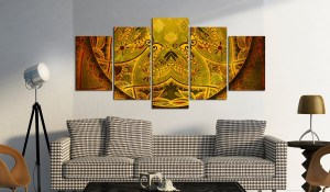 pol-a1-n6717_2_1 ΠΙΝΑΚΑΣ - MANDALA: GOLDEN POWER 200X100
