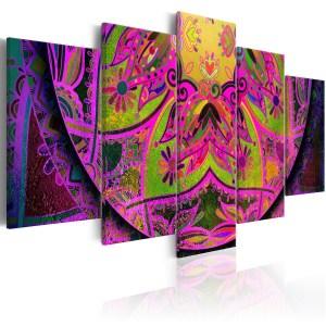pol-a1-n6718_1 ΠΙΝΑΚΑΣ - MANDALA: PINK POWER 100X50