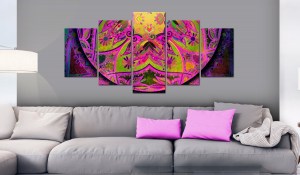 pol-a1-n6718_2_1 ΠΙΝΑΚΑΣ - MANDALA: PINK POWER 100X50