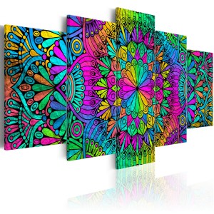 pol-a1-n6781-dkx_1 ΠΙΝΑΚΑΣ - MANDALA: PEACOCK FEATHERS 200X100